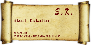 Steil Katalin névjegykártya