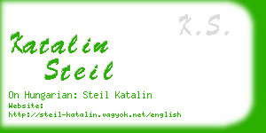katalin steil business card